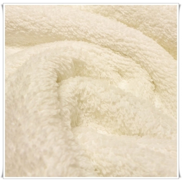 Tela de rizo toalla blanco roto