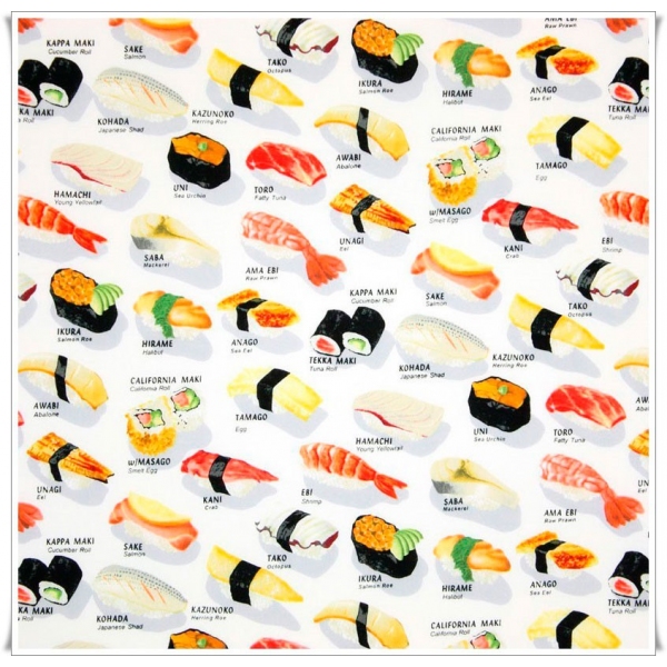 Fat quarter tela sushi japones