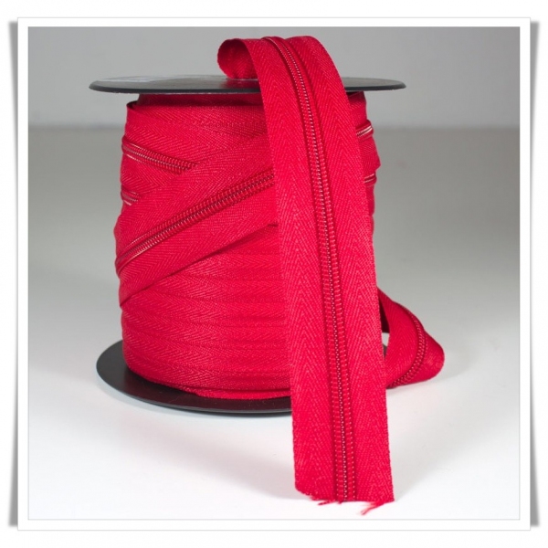 Cremallera continua nylon nº5 - rojo