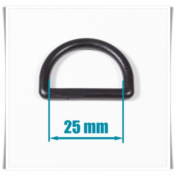 Anilla de plastico para cinta de 25 mm Anilla de plastico para cinta de 25 mm