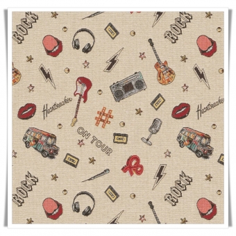 Retal tela Rock Tour 49 x 70 cms