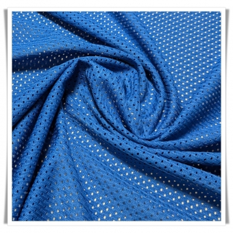 Tela mesh transpirable deportiva en color azul