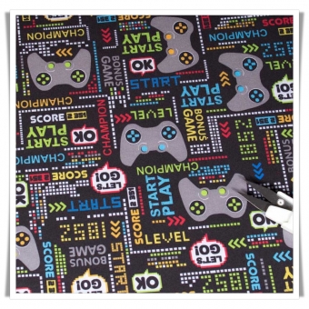 Tela softshell por metros estampado videojuegos