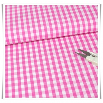 Tela vichy color rosa