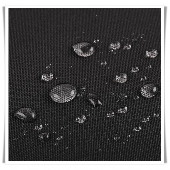 Tejido canvas impermeable negro