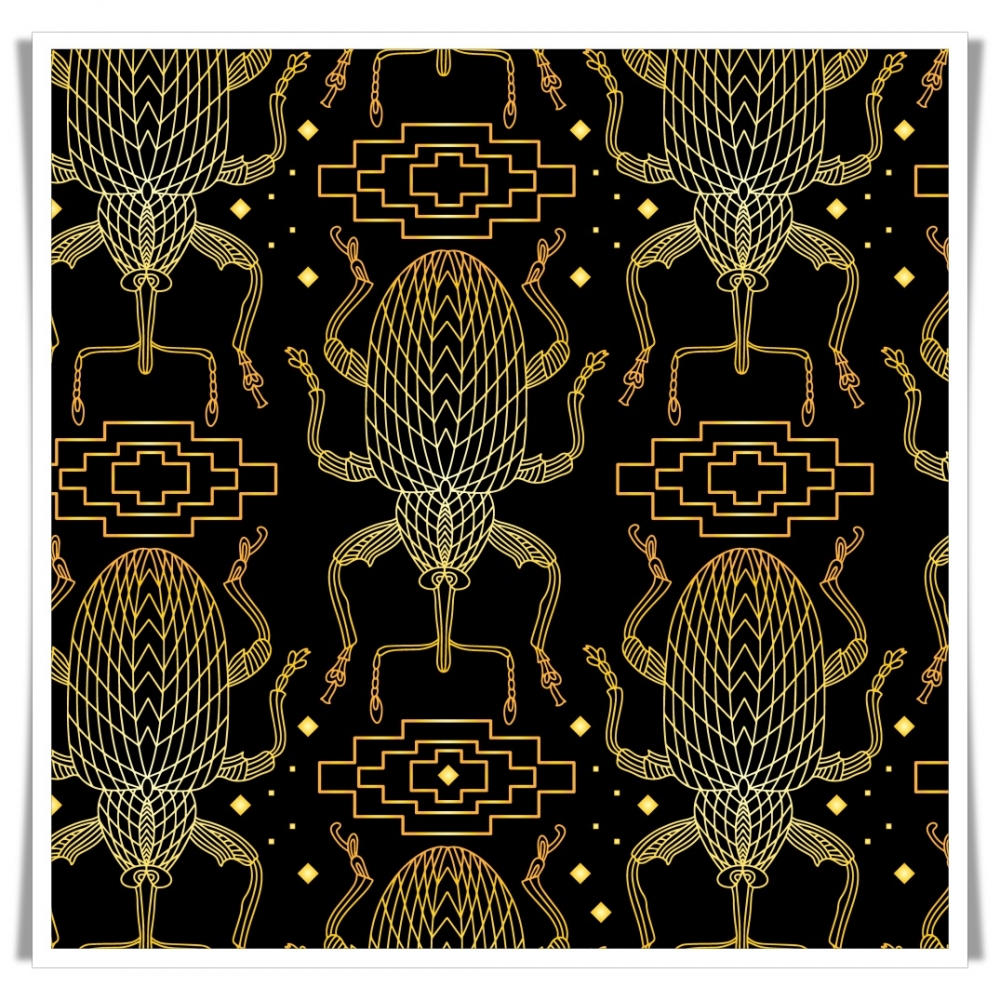 Tela estampada cyber beetle Tela estampada cyber beetle