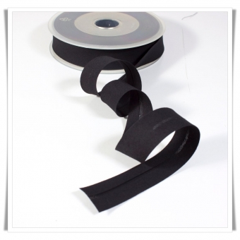 Rollo de bies 25mm - negro - 25m