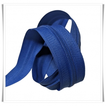 Cremallera continua azul