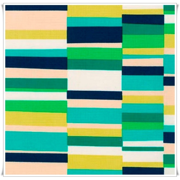 Tela Pop Stripes Emerald