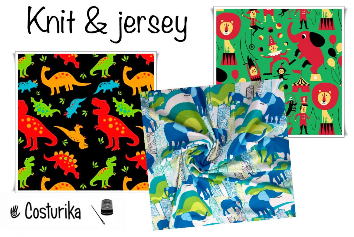 Tela de jersey con estampados originales - www.costurika.es