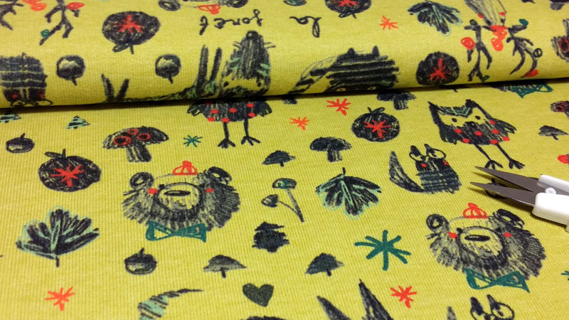 Tejido sudadera estampada ositos Tejido sudadera estampada ositos