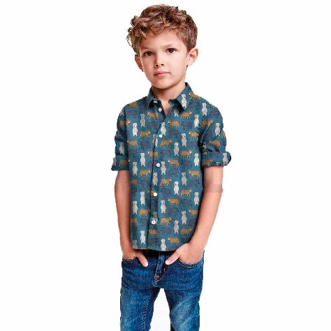 Camisa tela infantil osos