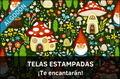 Telas estampadas algodón