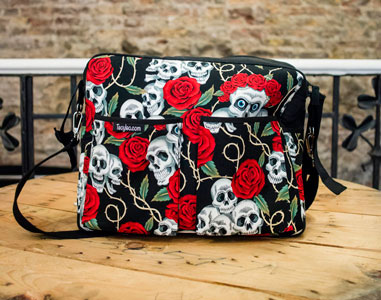 Tela para bolso de calaveras