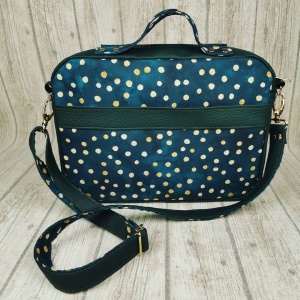 Tela topos para coser maleta bolso