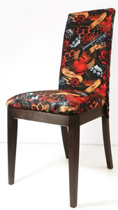 Tela old school para tapizar silla comedor