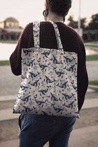 Bolsa tela ballenas