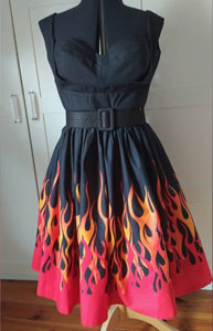 Vestido llamas