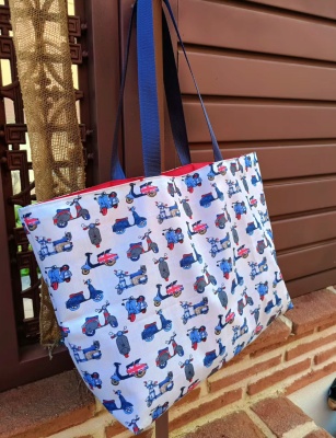 Bolso tela vespas