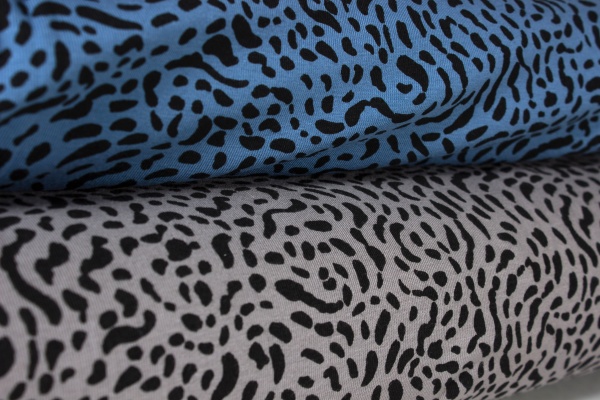 Jersey print gris y azul