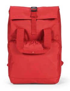 Mochila cosida con tela ripstop antidesgarro en color rojo