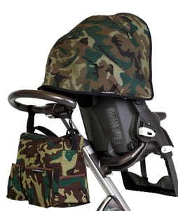 Bolso y capota camuflage