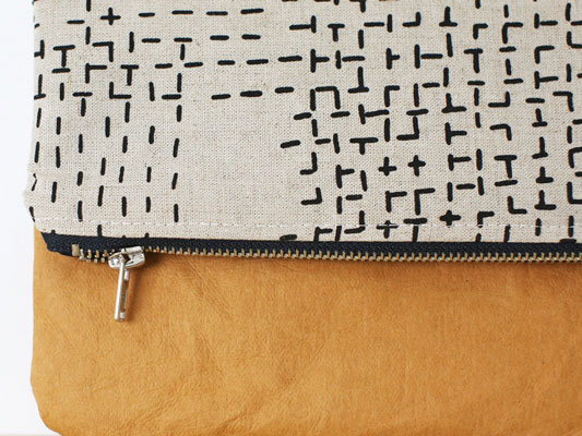 cartera hecha con kraft tex