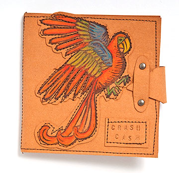 cartera loro hecha con kraft tex