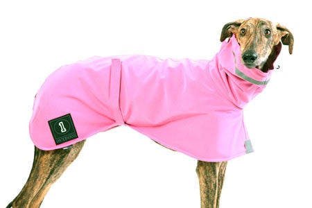 Abrigo para perro con tela soft shell rosa