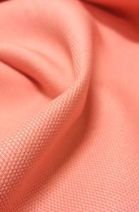 Detalle loneta rosa coral