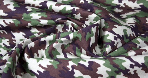 Popelin estampado militar camuflage