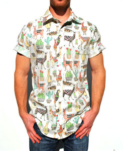 Camisa tela llamas