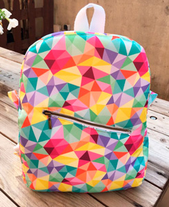 Mochila tela arcoiris