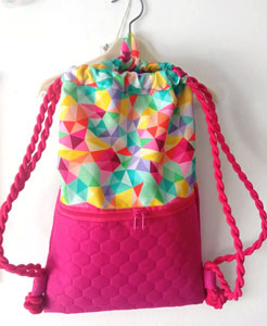 Mochila tela arco iris