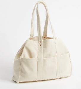 Bolso mujer con loneta beige