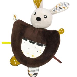 PELUCHE COSIDO CON TELA MINKY MARRON